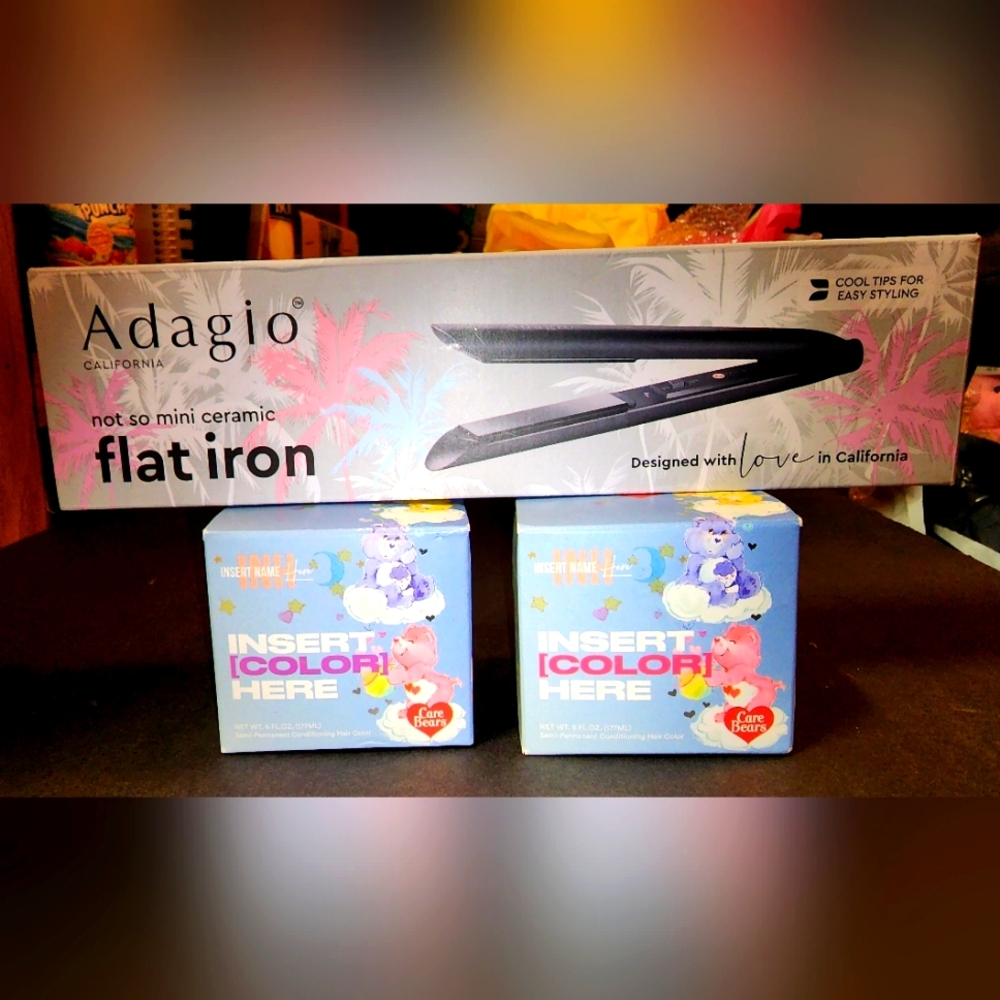 Adagio not so mini flat iron Insert color here hair dye cross posted
